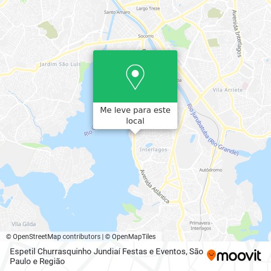 Espetil Churrasquinho Jundiaí Festas e Eventos mapa