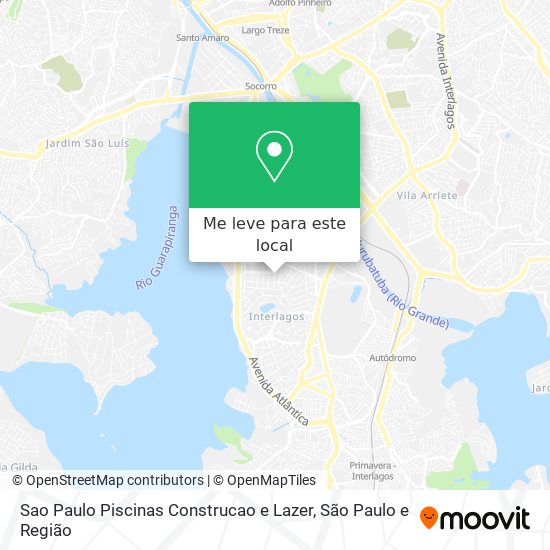 Sao Paulo Piscinas Construcao e Lazer mapa