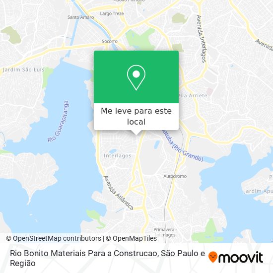 Rio Bonito Materiais Para a Construcao mapa