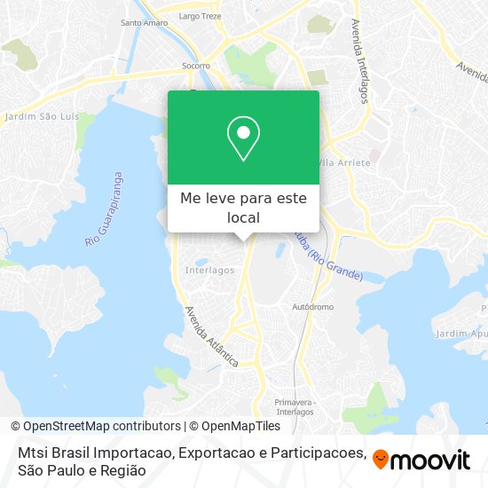 Mtsi Brasil Importacao, Exportacao e Participacoes mapa