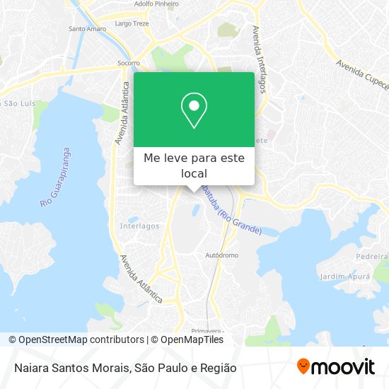 Naiara Santos Morais mapa