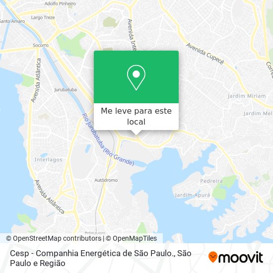 Cesp - Companhia Energética de São Paulo. mapa