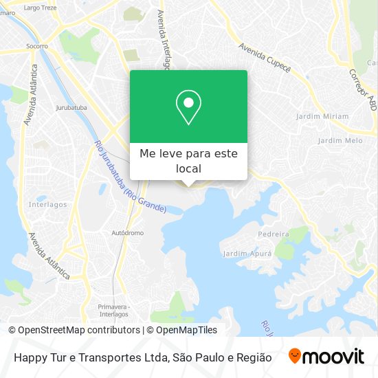 Happy Tur e Transportes Ltda mapa