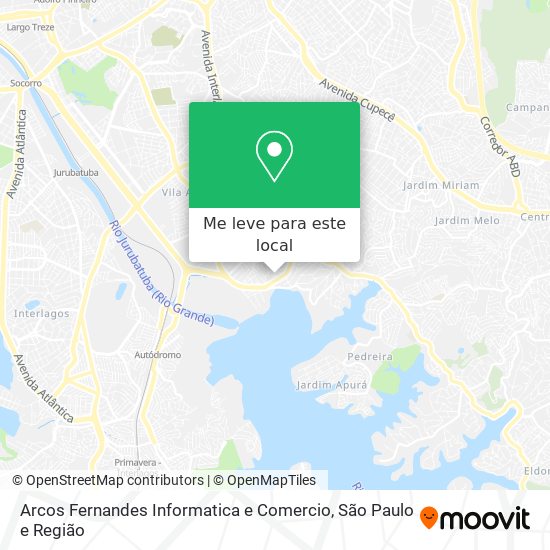 Arcos Fernandes Informatica e Comercio mapa