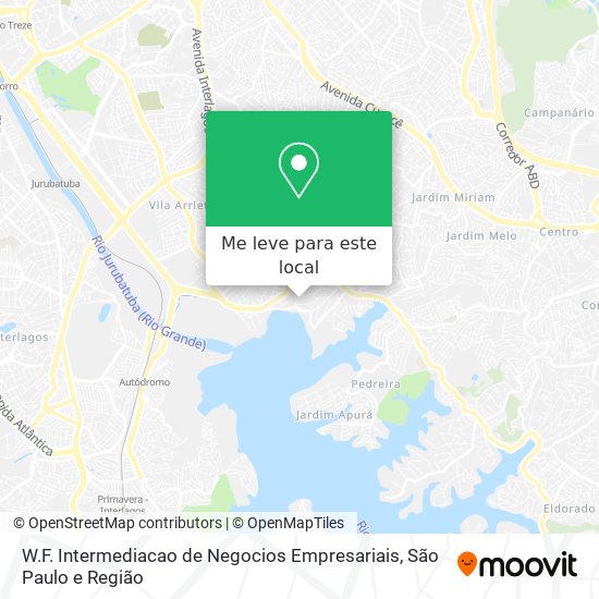 W.F. Intermediacao de Negocios Empresariais mapa