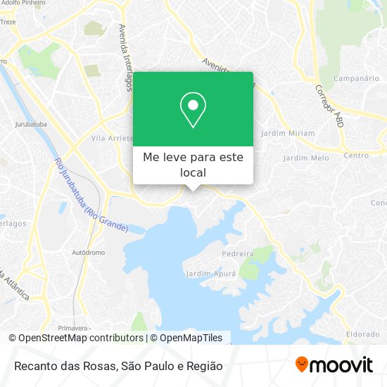 Recanto das Rosas mapa