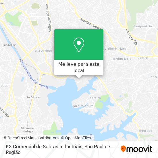 K3 Comercial de Sobras Industriais mapa