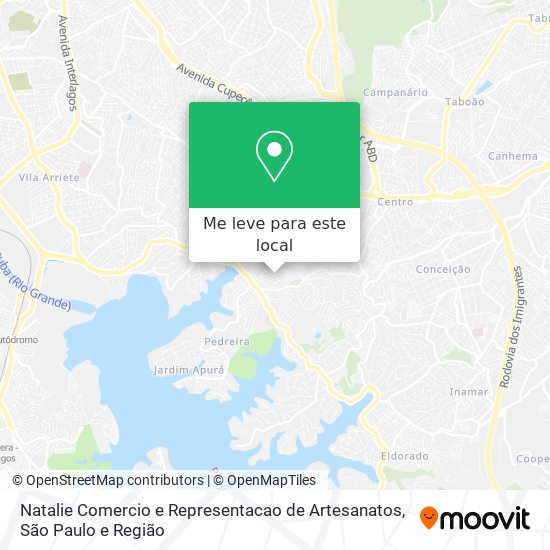 Natalie Comercio e Representacao de Artesanatos mapa