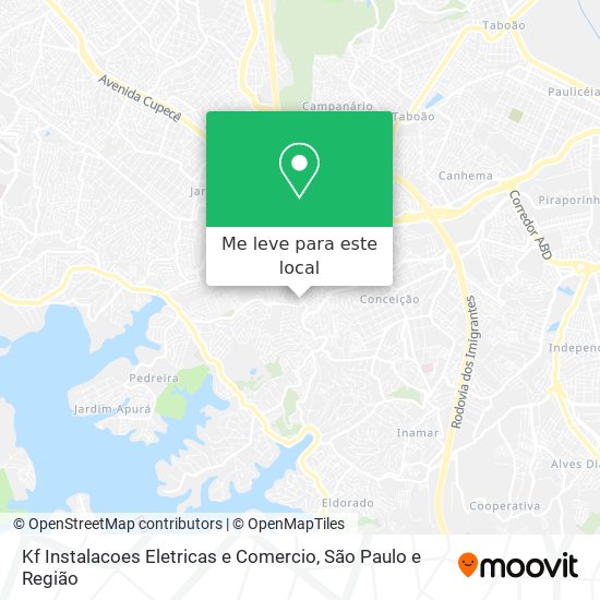 Kf Instalacoes Eletricas e Comercio mapa