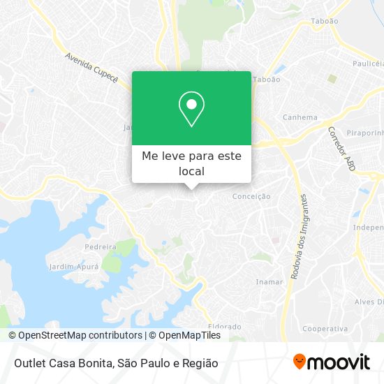 Outlet Casa Bonita mapa