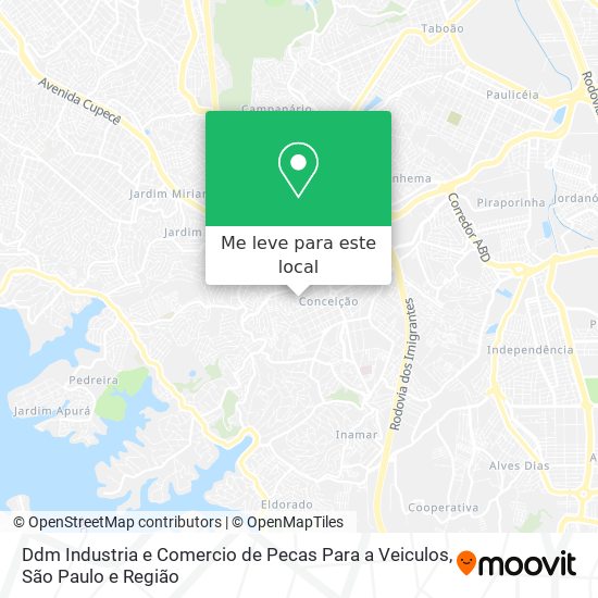 Ddm Industria e Comercio de Pecas Para a Veiculos mapa