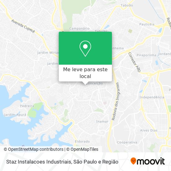 Staz Instalacoes Industriais mapa