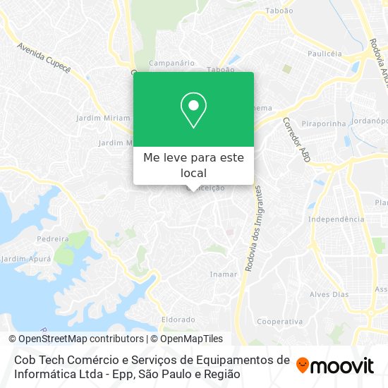 Cob Tech Comércio e Serviços de Equipamentos de Informática Ltda - Epp mapa