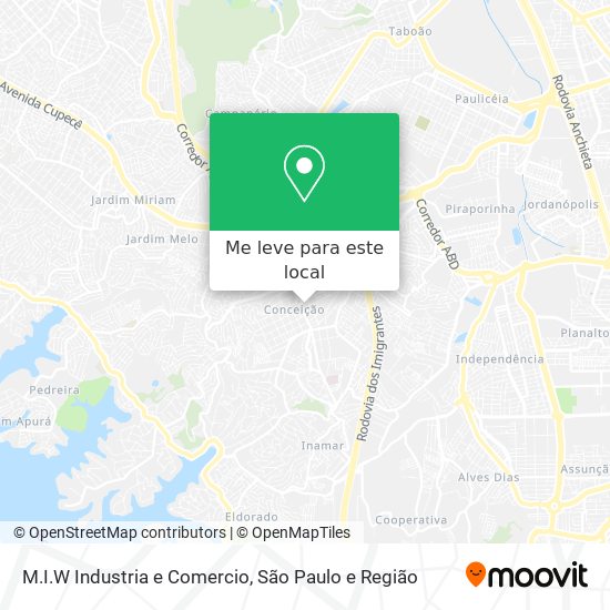 M.I.W Industria e Comercio mapa