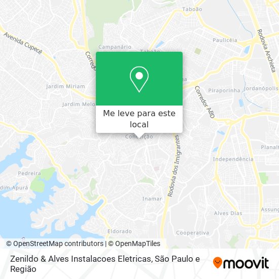 Zenildo & Alves Instalacoes Eletricas mapa