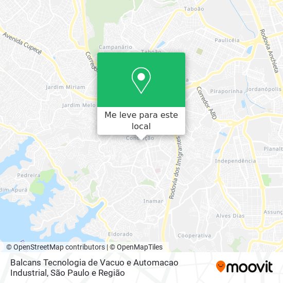 Balcans Tecnologia de Vacuo e Automacao Industrial mapa