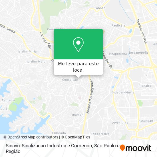 Sinavix Sinalizacao Industria e Comercio mapa