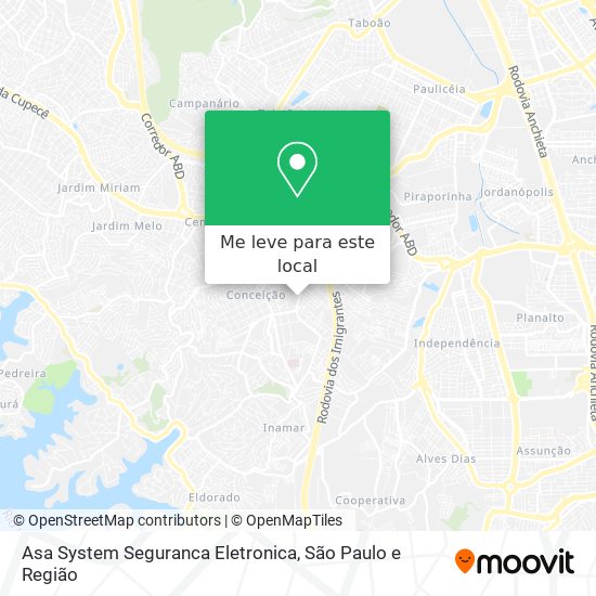 Asa System Seguranca Eletronica mapa