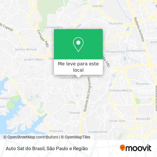 Auto Sat do Brasil mapa