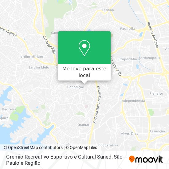 Gremio Recreativo Esportivo e Cultural Saned mapa