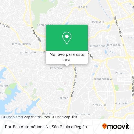 Portões Automáticos Nt mapa