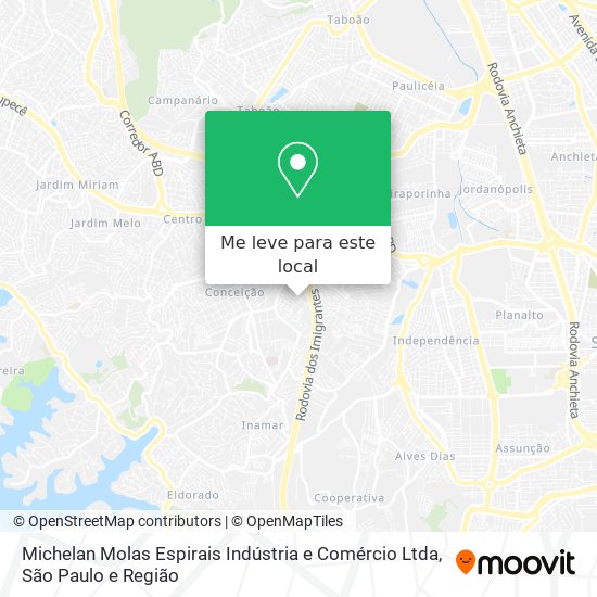 Michelan Molas Espirais Indústria e Comércio Ltda mapa