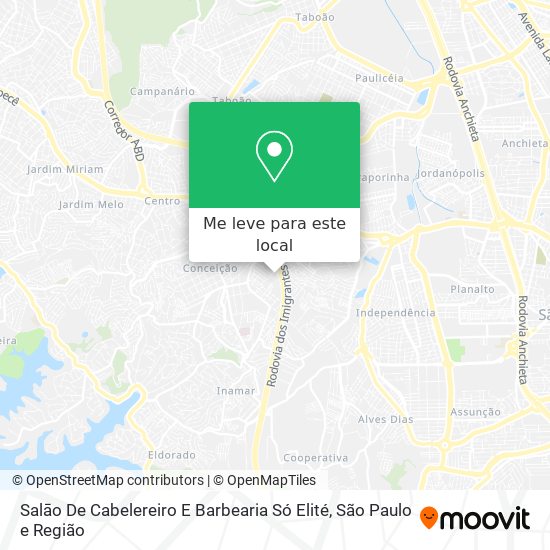 Salāo De Cabelereiro E Barbearia Só Elité mapa