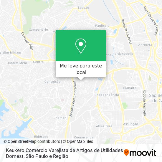 Keukero Comercio Varejista de Artigos de Utilidades Domest mapa