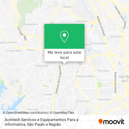 Acintech Servicos e Equipamentos Para a Informatica mapa