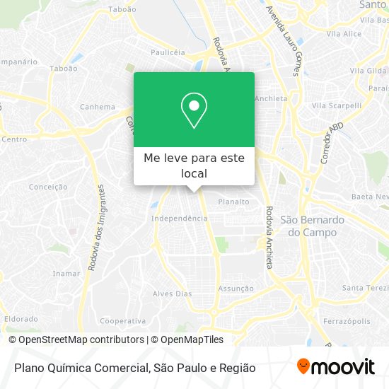 Plano Química Comercial mapa