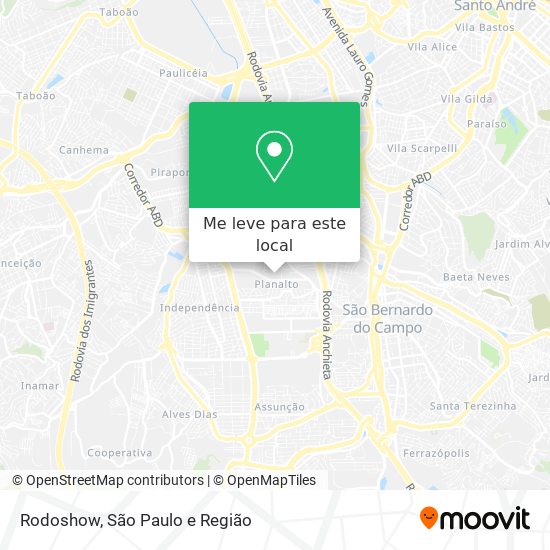 Rodoshow mapa