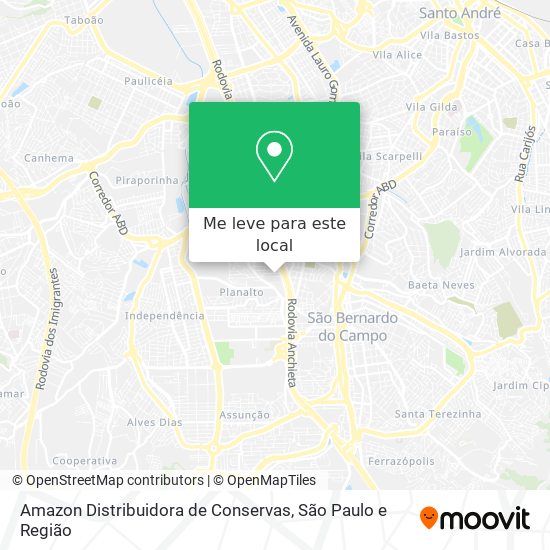 Amazon Distribuidora de Conservas mapa