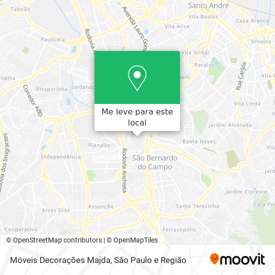 Móveis Decorações Majda mapa