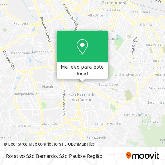 Rotativo São Bernardo mapa