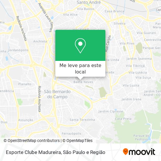 Esporte Clube Madureira mapa
