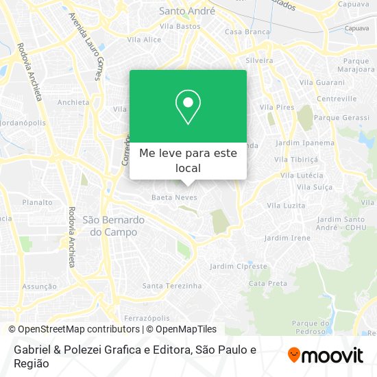 Gabriel & Polezei Grafica e Editora mapa