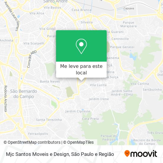Mjc Santos Moveis e Design mapa