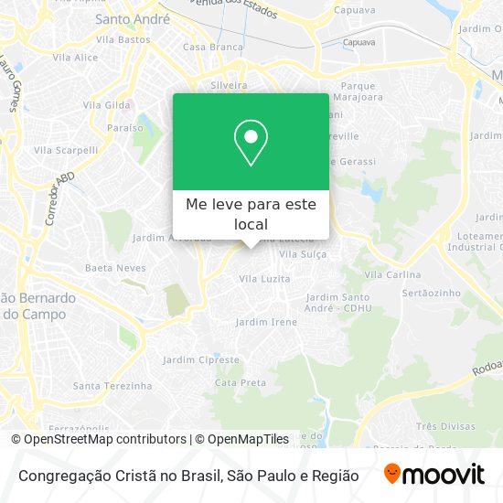 Congregação Cristã no Brasil mapa