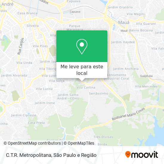C.T.R. Metropolitana mapa
