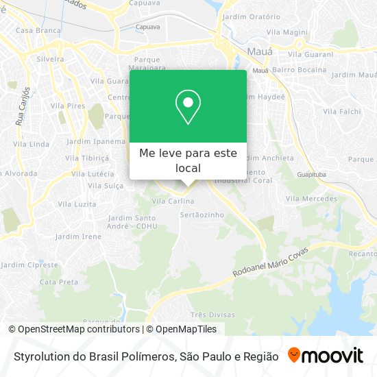Styrolution do Brasil Polímeros mapa