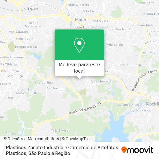 Plasticos Zanuto Industria e Comercio de Artefatos Plasticos mapa