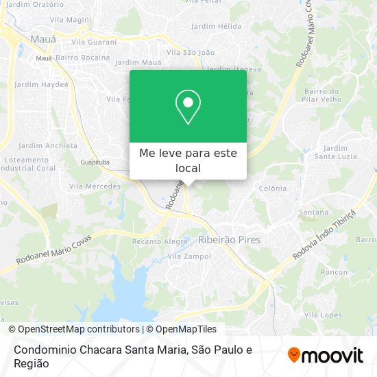 Condominio Chacara Santa Maria mapa
