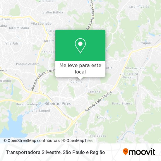 Transportadora Silvestre mapa