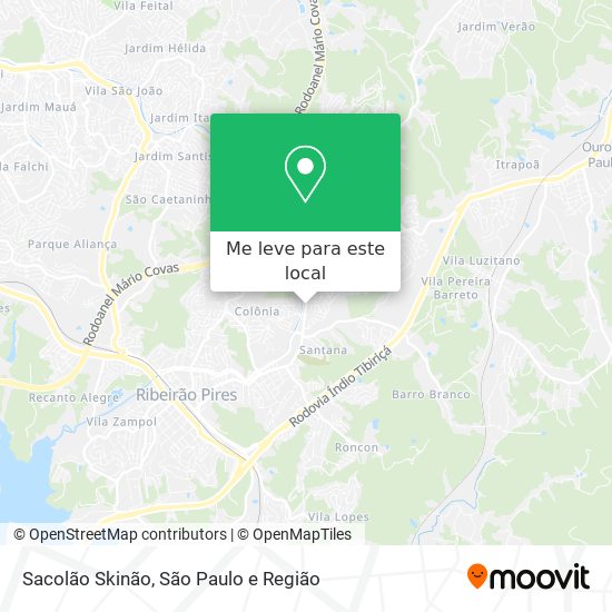 Sacolão Skinão mapa