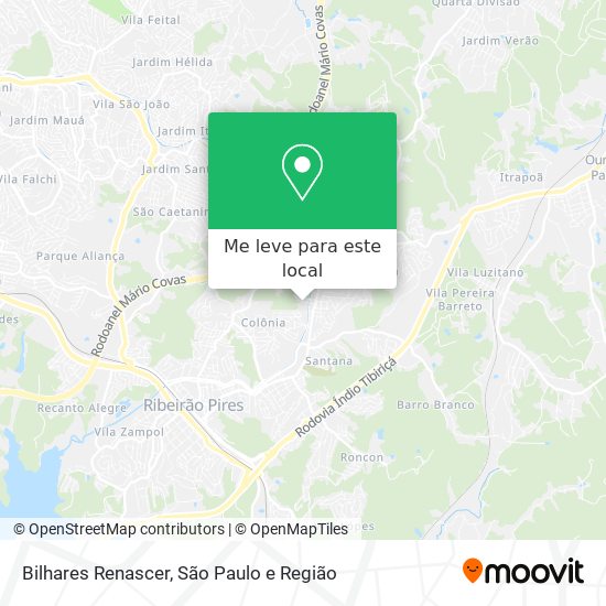 Bilhares Renascer mapa