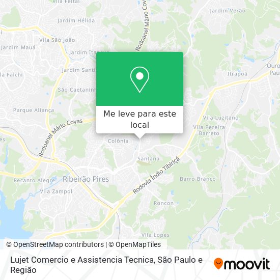 Lujet Comercio e Assistencia Tecnica mapa