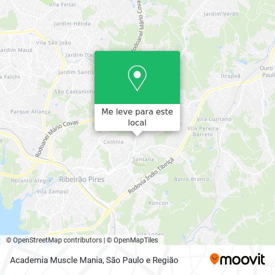 Academia Muscle Mania mapa