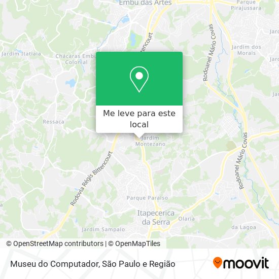 Museu do Computador mapa