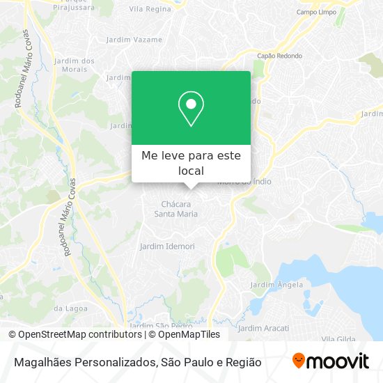 Magalhães Personalizados mapa