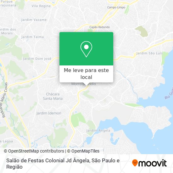 Salão de Festas Colonial Jd Ângela mapa